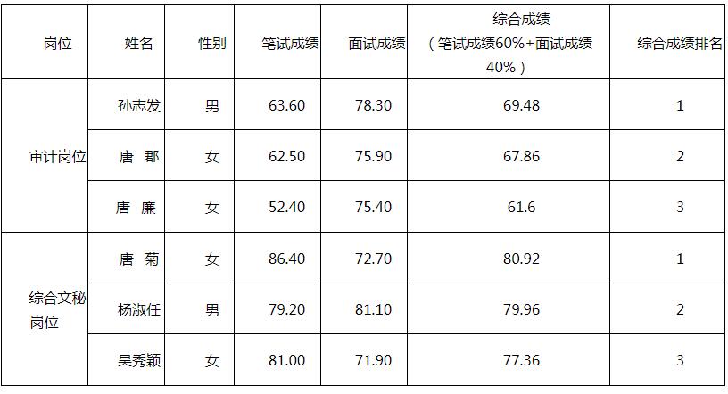 怀化市审计局公开选调人员考试综合成绩.jpg