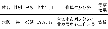 六盘水市发展改革委直属事业单位面向全市公开遴选工作人员考察结果公示.png