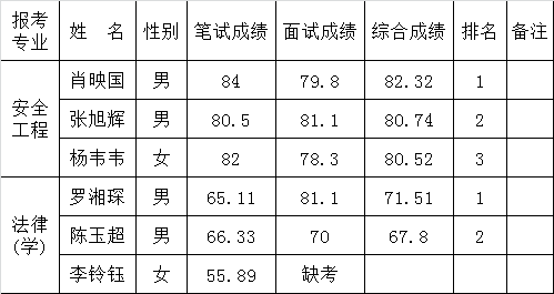 怀化市安全生产执法支队公开选调工作人员考试综合成绩.png