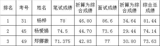 怀化市交通建设投资管理中心公开选调工作人员综合成绩.png