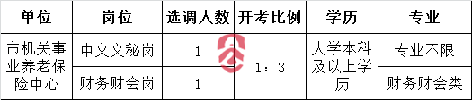 盐城市机关事业养老保险中心公开选调职位表.png