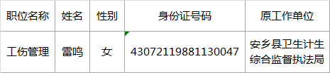 常德市工伤保险处公开遴选公务员名单.png